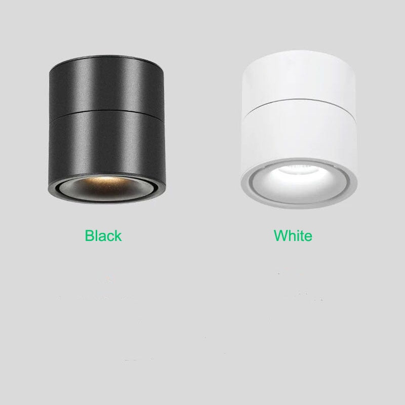 Foldable 360-degree rotating surface mounted LED downlight ceiling light AC85-265V 5W 7W 10W 12W LED ceiling spotlight dimmable