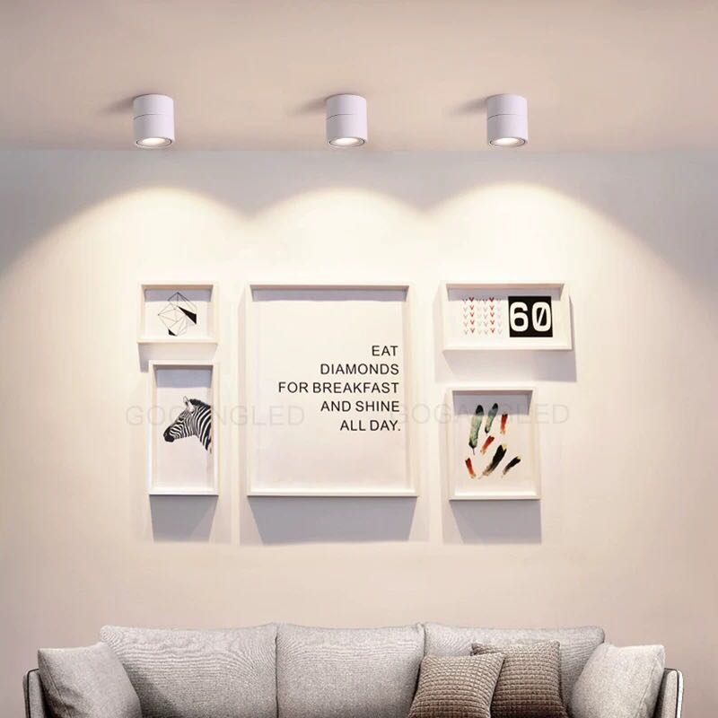 Foldable 360-degree rotating surface mounted LED downlight ceiling light AC85-265V 5W 7W 10W 12W LED ceiling spotlight dimmable