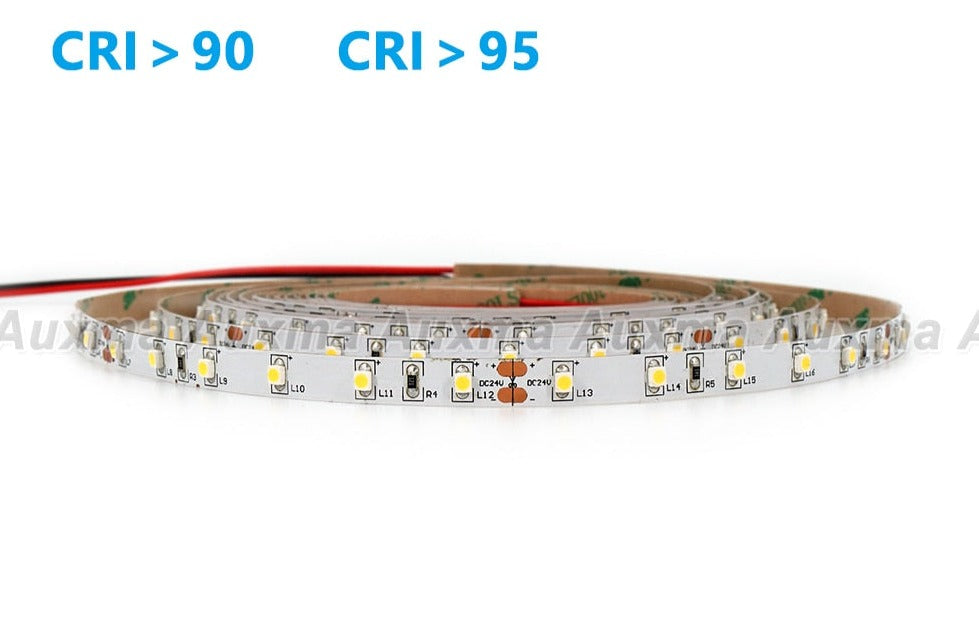 LED Strip light 3528 60LEDs/m CRI95 CRI90 IP20,DC12V/24V 300LEDs/Reel,5meter/Reel Non-waterproof for indoor living room bedroom hotel