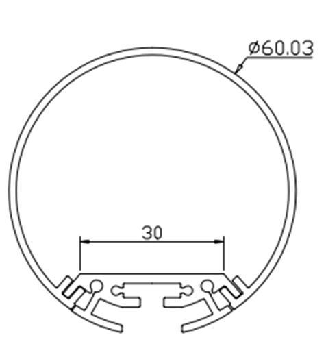 10pcs 2m/pcs aluminum heat sink for led strips led profile aluminum housing led strip aluminum profile model DD60 - LED Lights For Sale : Affordable LED Solutions : Wholesale Prices