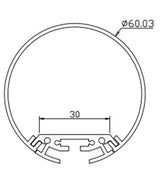 10pcs 2m/pcs aluminum heat sink for led strips led profile aluminum housing led strip aluminum profile model DD60 - LED Lights For Sale : Affordable LED Solutions : Wholesale Prices