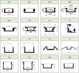 10pcs 2m/pcs aluminum heat sink for led strips led profile aluminum housing led strip aluminum profile model DD60 - LED Lights For Sale : Affordable LED Solutions : Wholesale Prices