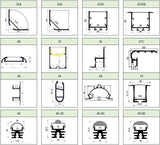 10pcs 2m/pcs aluminum heat sink for led strips led profile aluminum housing led strip aluminum profile model DD60 - LED Lights For Sale : Affordable LED Solutions : Wholesale Prices