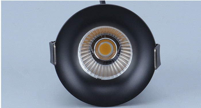 LED Downlight 1pcs Round Arc Dimmable Embedded Anti-glare Led COB Ceiling Recessed downlight  7w 12w LED wall wash light Hotel Villa Lighting