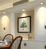 LED Downlight 1pcs Round Arc Dimmable Embedded Anti-glare Led COB Ceiling Recessed downlight  7w 12w LED wall wash light Hotel Villa Lighting