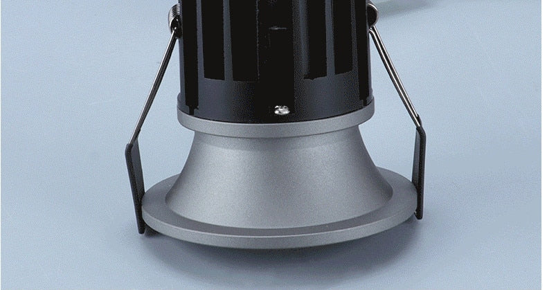 Super Bright Recessed LED Downlight COB Dimmable 7W 9W 12W LED Ceiling Spot Lights AC110-220V LED Ceiling Lamp with 3 colors