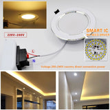 LED downlight 10pcs/lot 18W 15W 12W 9W 7W 5W 3W 220V / 110V ceiling lamp recessed downlights round led panel light