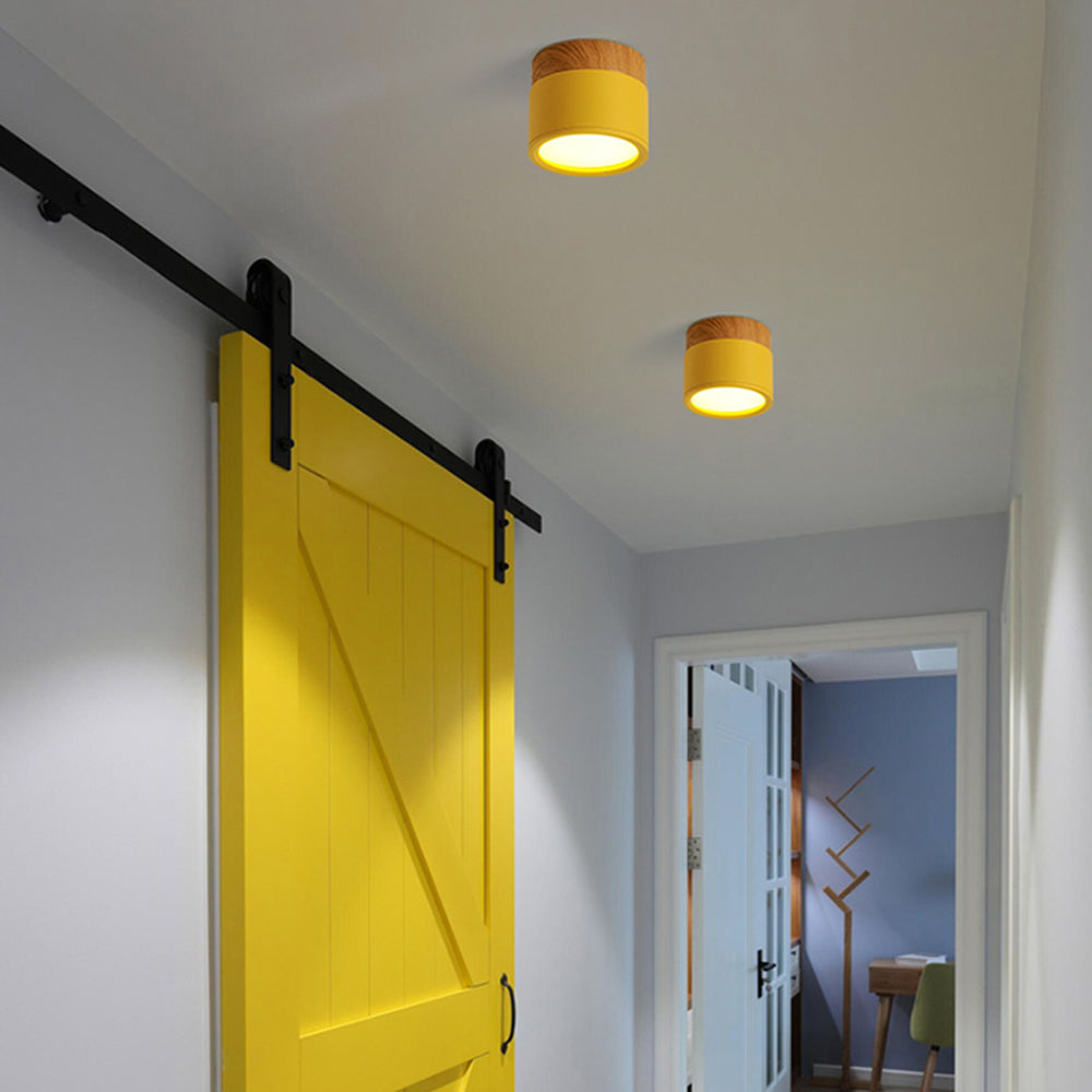 LED Downlight 7W/15W LED Ceiling Light Macaron Style Modern Colour Led Ceiling Lights Home Lighting Lamps Fixtures Lampshade D30