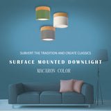 LED Downlight 7W/15W LED Ceiling Light Macaron Style Modern Colour Led Ceiling Lights Home Lighting Lamps Fixtures Lampshade D30