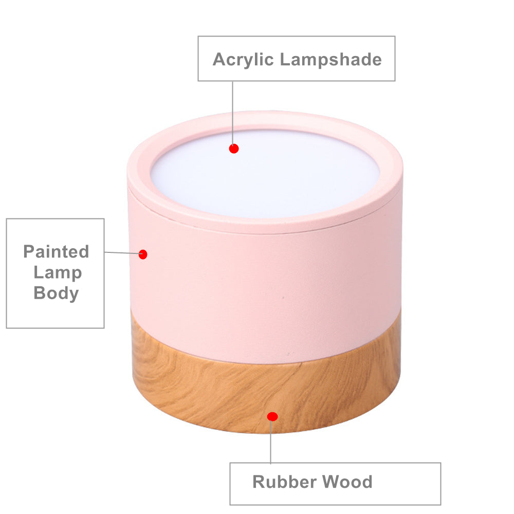 LED Downlight 7W/15W LED Ceiling Light Macaron Style Modern Colour Led Ceiling Lights Home Lighting Lamps Fixtures Lampshade D30