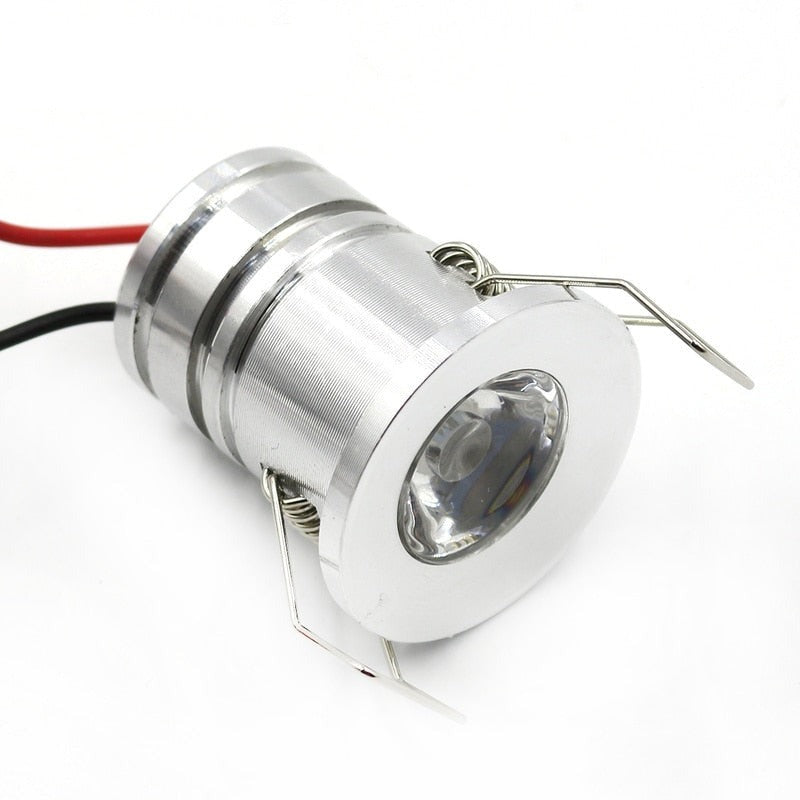  IP44 Waterproof Mini 3W Spot LED Downlight Silvery 110V-220V Bathroom Ceiling Recessed 27mm Outdoor Proof Balcony Lamp