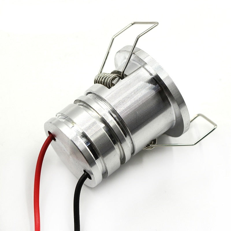  IP44 Waterproof Mini 3W Spot LED Downlight Silvery 110V-220V Bathroom Ceiling Recessed 27mm Outdoor Proof Balcony Lamp
