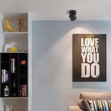 Modern Led Ceiling Lights For Living Room Black Surface Mounted Adjustable Downlight Indoor Restaurant Hotel Aisle Lamp Lustre