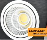 Recessed Square Dimmable LED Downlights 7W 9W 12W COB LED Ceiling Lamp AC85-265V Warm/Cold White LED Spot Lights Indoor Lighting