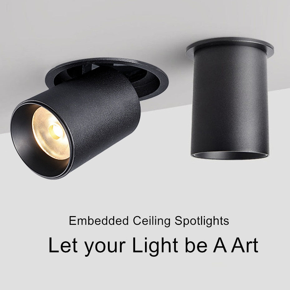 Embeded Light LED spotlight embedded ceiling light living room Simple Nordic Adjust ...