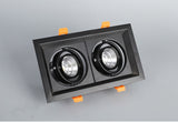 Black Super Bright Recessed square LED Dimmable Downlight COB 10w 20W 30w LED Spot light LED decoration Ceiling Lamp