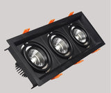 Black Super Bright Recessed square LED Dimmable Downlight COB 10w 20W 30w LED Spot light LED decoration Ceiling Lamp