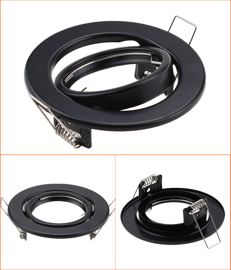 White Round GU10 Surface Mounting Aluminum Frame For Led Fixtures Downlight MR16 Fitting Mounting Ceiling Spot Lights Frame