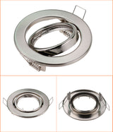 White Round GU10 Surface Mounting Aluminum Frame For Led Fixtures Downlight MR16 Fitting Mounting Ceiling Spot Lights Frame