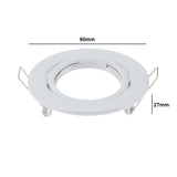 White Round GU10 Surface Mounting Aluminum Frame For Led Fixtures Downlight MR16 Fitting Mounting Ceiling Spot Lights Frame