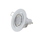 White Round GU10 Surface Mounting Aluminum Frame For Led Fixtures Downlight MR16 Fitting Mounting Ceiling Spot Lights Frame