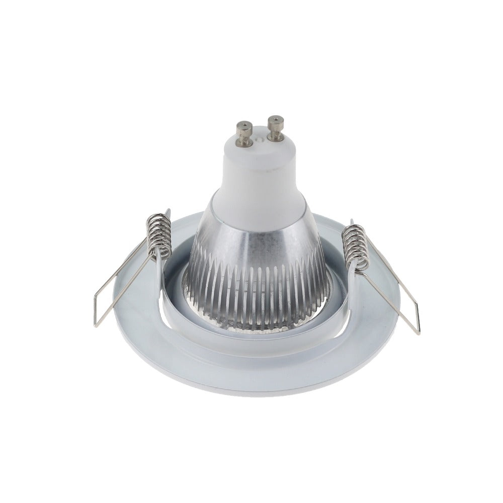 White Round GU10 Surface Mounting Aluminum Frame For Led Fixtures Downlight MR16 Fitting Mounting Ceiling Spot Lights Frame