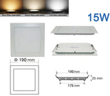 Ultra thin 3W 6W 9W 12W 15W 18W 24W Square LED panel downlight Round LED Ceiling Recessed Lights 4000K Neutral LED Panel Light