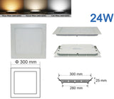 Ultra thin 3W 6W 9W 12W 15W 18W 24W Square LED panel downlight Round LED Ceiling Recessed Lights 4000K Neutral LED Panel Light