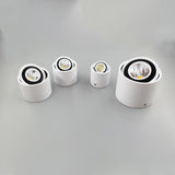 Dimmable Surface Mounted LED COB Downlight White/Black AC85-265V 360 Degree Rotating LED Spot Light 15W 9W 7W 5W Ceiling lamp