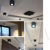 Dimmable Surface Mounted LED COB Downlight White/Black AC85-265V 360 Degree Rotating LED Spot Light 15W 9W 7W 5W Ceiling lamp