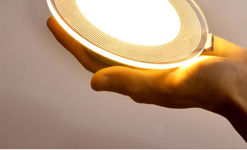 Light guide LED Downlight 3W 5W 7W 9W 12W 15W 18W Acrylic Panel Lights Ceiling Recessed Lamps High Brightness