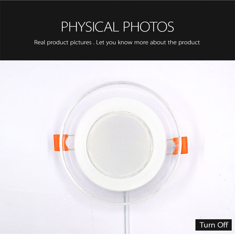 Light guide LED Downlight 3W 5W 7W 9W 12W 15W 18W Acrylic Panel Lights Ceiling Recessed Lamps High Brightness