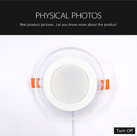 Light guide LED Downlight 3W 5W 7W 9W 12W 15W 18W Acrylic Panel Lights Ceiling Recessed Lamps High Brightness