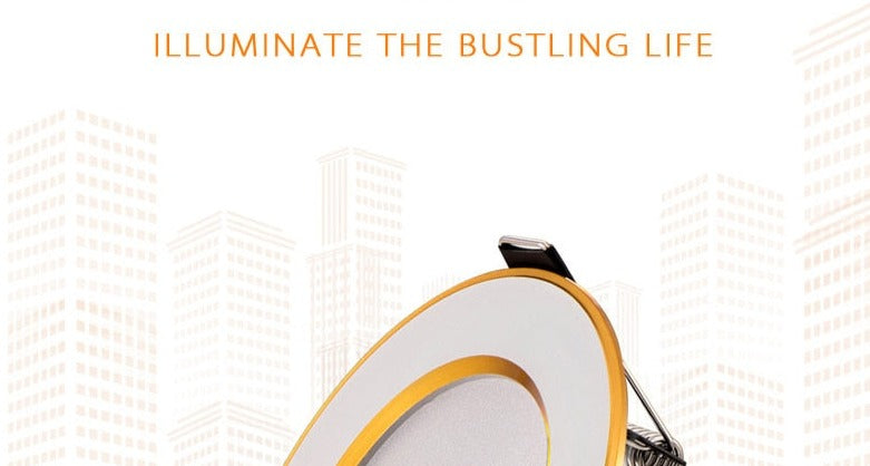 LED Downlight 10pcs/pack led downlight 3w 5w 7w 9w 12w 15w 18w ceiling recessed gold downlights high quality round panel light