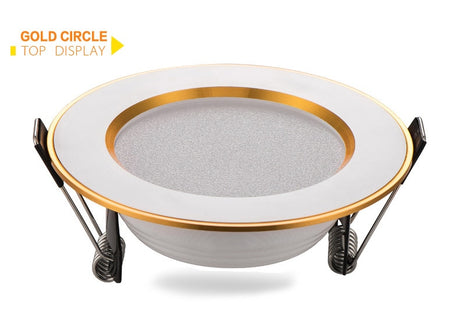 LED Downlight 10pcs/pack led downlight 3w 5w 7w 9w 12w 15w 18w ceiling recessed gold downlights high quality round panel light