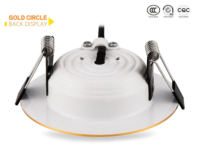 LED Downlight 10pcs/pack led downlight 3w 5w 7w 9w 12w 15w 18w ceiling recessed gold downlights high quality round panel light