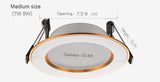 LED Downlight 10pcs/pack led downlight 3w 5w 7w 9w 12w 15w 18w ceiling recessed gold downlights high quality round panel light