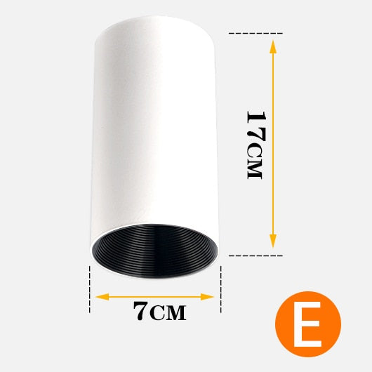  LED Downlights Surface Mounted Tube Ceiling Lamp 7W 12W COB Spotlight Downlighters 110V 220V Light Fixtures