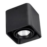 Square LED Ceiling Downlight Surface Mount Grid Lamp GU10 Bulb Fitting Fixture Base Angle Adjustable Dual-head Spot Lamp Holder