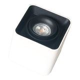 Square LED Ceiling Downlight Surface Mount Grid Lamp GU10 Bulb Fitting Fixture Base Angle Adjustable Dual-head Spot Lamp Holder