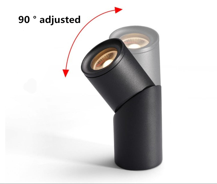 Dimmable Rotating LED Downlights 10W/15W/20W COB LED Ceiling Spot Lights AC110-220V LED Wall Lamp Warm Cold White Indoor Lighting