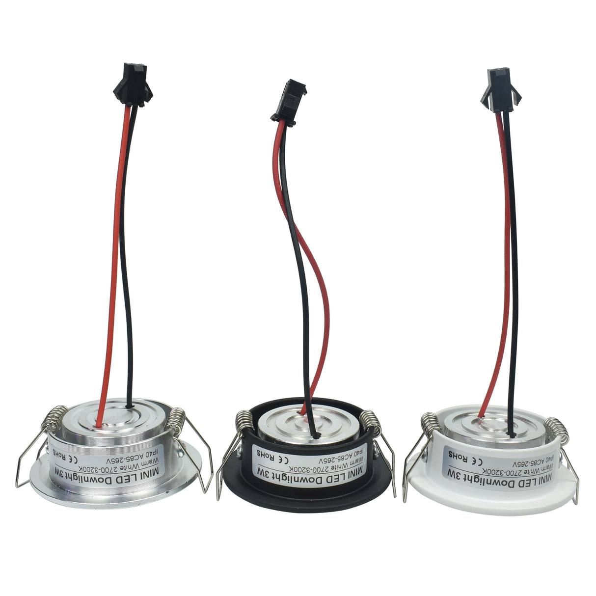 LED Downlights 10pcs/lot 1W 3W mini Led spot light Downlight cabinet lights Hole size 40-45mm 110-270LM with LED Driver