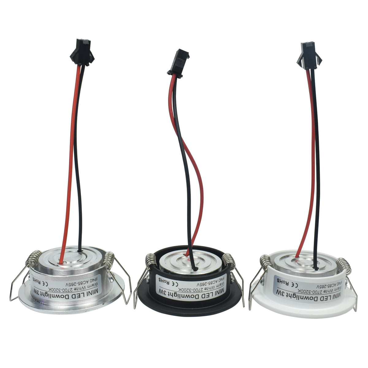 LED Downlights 10pcs/lot 1W 3W mini Led spot light Downlight cabinet lights Hole size 40-45mm 110-270LM with LED Driver