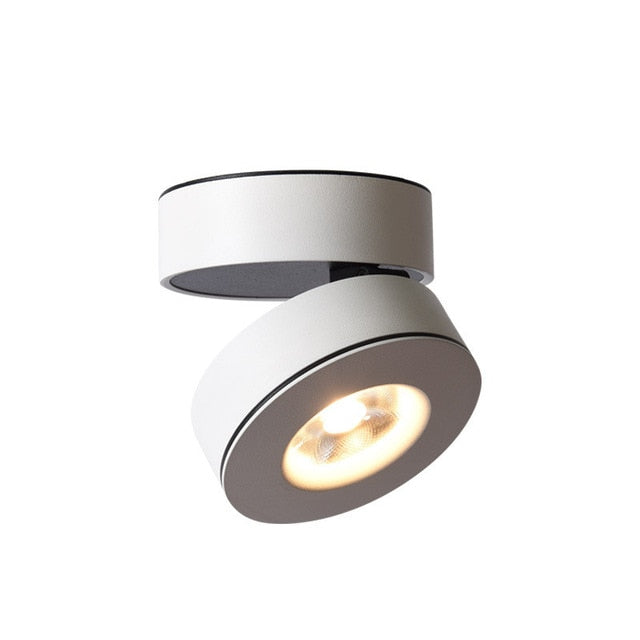 360 Angle Adjustable LED Surface Mounted Downlight Dimmable 5W 7W 10W 12W Ceiling Spot Light 3000K/4000K/6000K AC85-265V+ driver