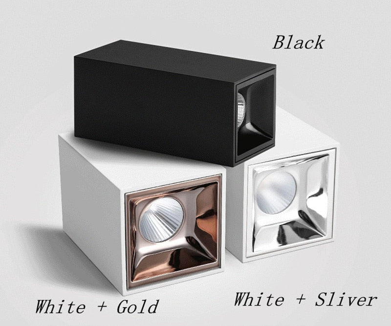 Dimmable LED Surface Mount Ceiling light down light 8W 12W No opening Downlight LED Spotlight decoration Ceiling lamp AC110V220V