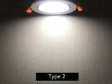 Round Dimmable Recessed COB LED Downlights 5W 7W 9W 12W 15W LED Ceiling Spot Lights AC85~265V LED Ceiling Lamps Indoor Lighting