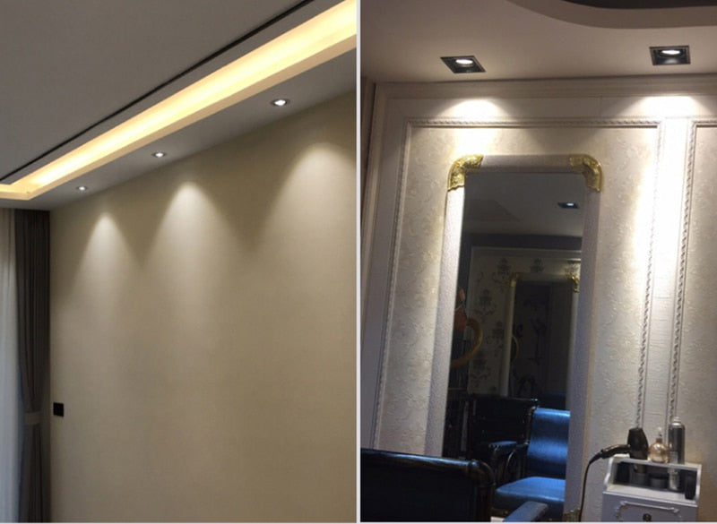 Round Dimmable Recessed COB LED Downlights 5W 7W 9W 12W 15W LED Ceiling Spot Lights AC85~265V LED Ceiling Lamps Indoor Lighting