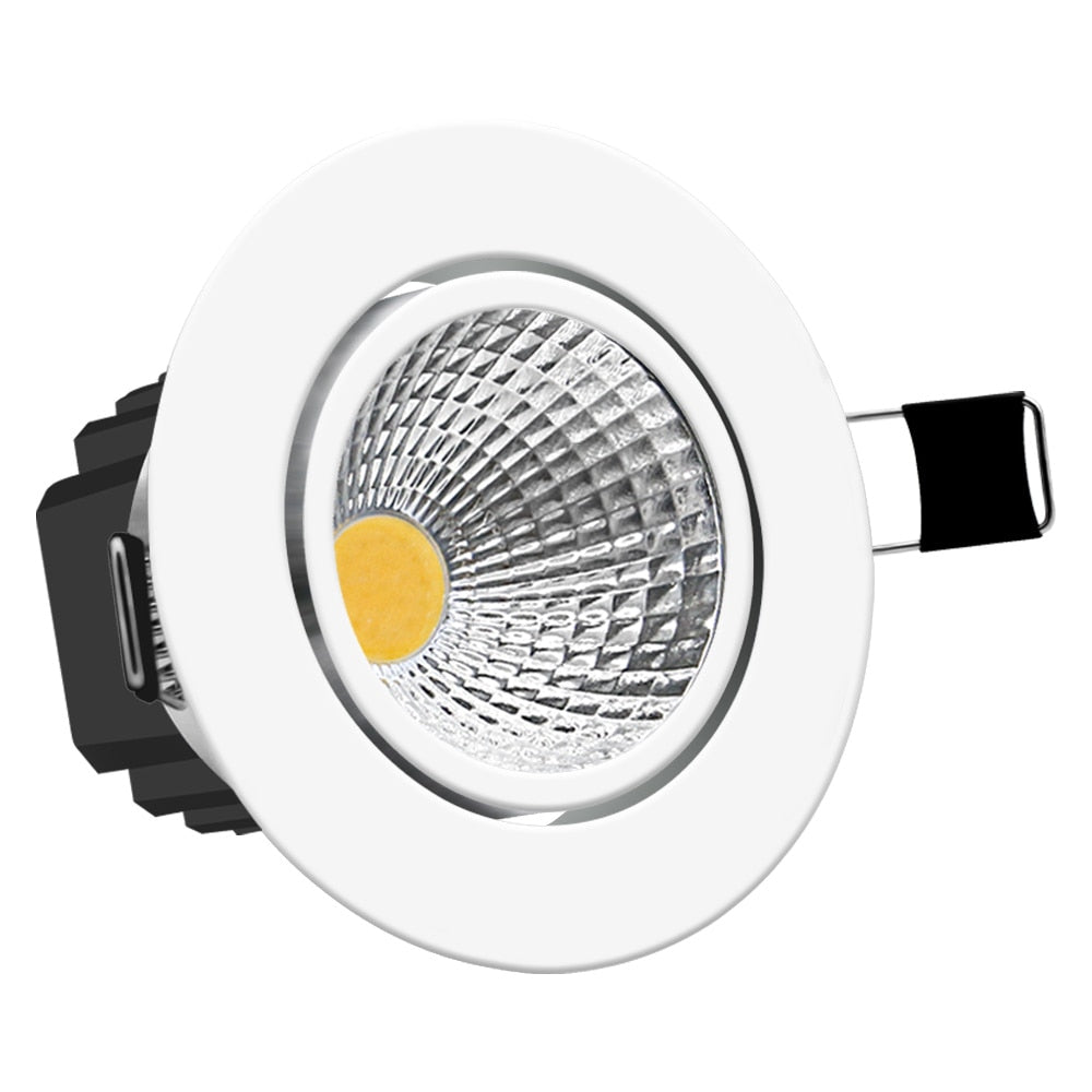 DBF Classic Round White Dimmable LED Recessed Downlight 5W 7W 9W 12W with AC 110V 220V Driver Ceiling Spot Lights Bedroom Shop