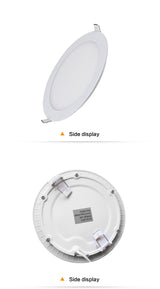 Ultrathin LED Downlight LED Round Panel Light 3W 6W 9W 12W 15W 18W Led Ceiling Recessed Grid Downlight  Lamp Lighting 110V 220V