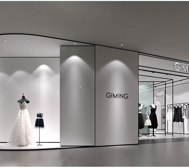 Dimmable round led spotlight embedded downlight AC86V~260V black and white ceiling light 3W~25W open-hole home lighting